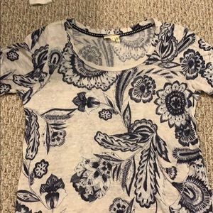 Anthropologie Linen T-shirt